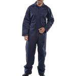 Beeswift Fire Retardant Boilersuit Navy Blue 42 CFRBSN42 BSW06389