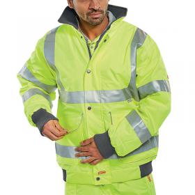 Beeswift Super High Visibility Bomber Jacket Saturn Yellow M BSW06476