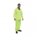 Beeswift Nylon B-Dri Weatherproof Suit Jacket and Trouser Pack Saturn Yellow Small BSW06691