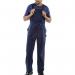 Beeswift Bib and Braces Cotton Drill Navy Blue 48 BSW07318