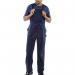 Beeswift Bib and Braces Cotton Drill Navy Blue 48 CDBBN48 BSW07318