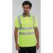 Beeswift High Visibility Short Sleeve Polo Shirt Saturn Yellow S BSW09097