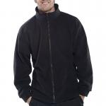 Beeswift Standard Full Zip Fleece Jacket Black Large FLJBLL BSW09542