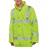 Beeswift Super B-Dri High Visibility Breathable Jacket Saturn Yellow S BSW09806