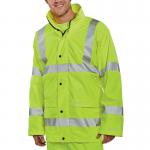 Beeswift Super B-Dri High Visibility Breathable Jacket Saturn Yellow 2XL PUJ471SY2XL BSW09814