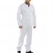 Beeswift Click Cotton Drill Boilersuit White 52 BSW10032