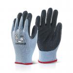 Beeswift Multipurpose Gloves Latex Rubber Coated Palm 1 Pair Black Medium MP1BLM BSW10352