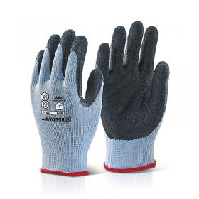 Beeswift Multipurpose Gloves Latex Rubber Coated Palm 1 Pair Black Medium MP1BLM BSW10352