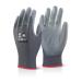 Beeswift Pu Coated Glove Grey Medium BSW10596