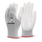 Beeswift PU Coated Gloves White L BSW10599