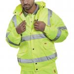 Beeswift Constructor Bomber Jacket Saturn Yellow 3XL CBJENGSY3XL BSW10787