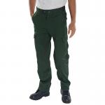 Beeswift Super Click Drivers Trousers Bottle Green 38 BSW11178