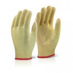 Beeswift Reinforced Mediumweight Gloves 1Pr Yellow 8 KGMW08 BSW11406