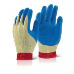 Beeswift Reinforced Latex Gloves 1 Pair Blue S BSW11414