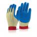 Beeswift Reinforced Latex Gloves 1 Pair Blue S BSW11414