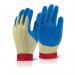 Beeswift Reinforced Latex Gloves 1Pr Blue S KLGS BSW11414