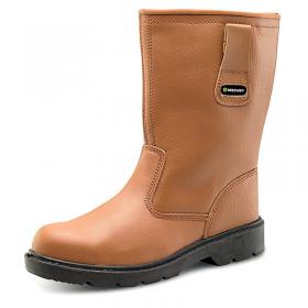 Beeswift Thinsulate Lined S3 Steel Toe Cap Rigger Boots 1 Pair Tan 08 BSW11717