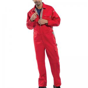 Beeswift Click Premium Boilersuit Red 52 CPCRE52 BSW11782