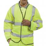 Beeswift High Visibility Long Sleeve Jerkin Saturn Yellow 4XL PKJENG4XL BSW11854