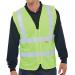 Beeswift Fire Retardant High Visibility Waistcoat Saturn Yellow L BSW11956