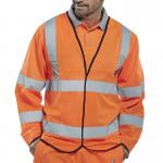 Beeswift Fire Retardant High Visibility Long Sleeve Jerkin Orange L BSW11968