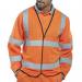 Beeswift Fire Retardant High Visibility Long Sleeve Jerkin Orange XL CFRPKJORXL BSW11970