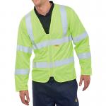 Beeswift Fire Retardant High Visibility Long Sleeve Jerkin Saturn Yellow 3XL CFRPKJSY3XL BSW11984