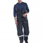 Beeswift Coldstar Freezer Bib Trousers Navy Blue M BSW12118