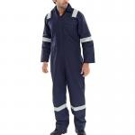 Beeswift Fire Retardant Boilersuit Nordic Design Navy Blue 36 BSW12286