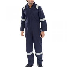 Beeswift Fire Retardant Boilersuit Nordic Design Navy Blue 44 CFRBSNDN44 BSW12290