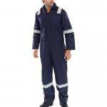 Beeswift Fire Retardant Boilersuit Nordic Design Navy Blue 46 BSW12291