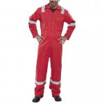 Beeswift Fire Retardant Boilersuit Nordic Design Red 50 CFRBSNDRE50 BSW12319