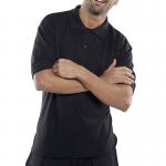 Beeswift Click Premium PK Short Sleeve Polo Shirt Black S CPPKSBLS BSW12384