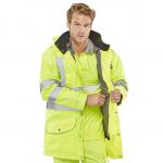 Beeswift Elsener 7In1 High Visibility Jacket Saturn Yellow XL BSW12459