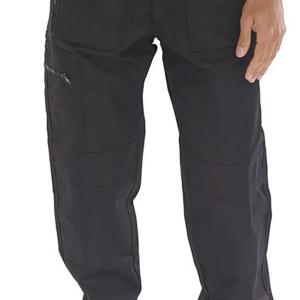 Beeswift Click Action Work Trousers Black 38T AWTBL38T BSW12522