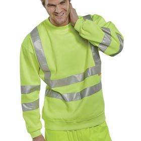 Beeswift High Visibility Sweatshirt Yellow L BSSENSYL BSW12714