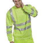 Beeswift High Visibility Sweatshirt Yellow 2XL BSSENSY2XL BSW12716