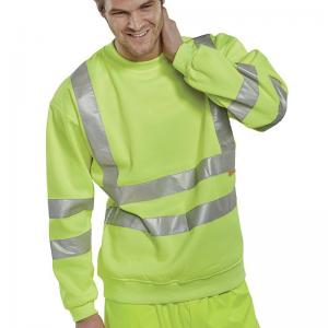 Beeswift High Visibility Sweatshirt Yellow 2XL BSSENSY2XL BSW12716