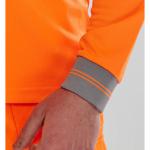 Beeswift Long Sleeve Polo Shirt Orange 4XL BSW12745