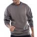 Beeswift Click Polycotton Sweatshirt Grey XL BSW12769