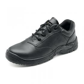 Beeswift Composite S1 Lace up Leather Upper Shoe 1Pr Black 9 CF52BL09 BSW12871