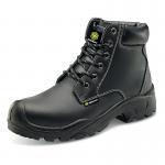 Beeswift 6 Eyelet PU Rubber S3 Steel Top Cap Safety Boots 1 Pair Black 06.5 BSW12881