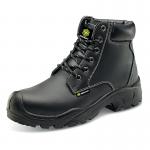 Beeswift 6 Eyelet PU Rubber S3 Steel Top Cap Safety Boots 1 Pair Black 07 BSW12882