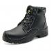 Beeswift 6 Eyelet PU Rubber S3 Steel Top Cap Safety Boots 1 Pair Black 10 BSW12885