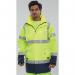 Beeswift High Visibility Traffic Jacket SYellowNavy 3XL BD109SYN3XL BSW12906