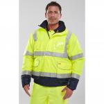 Beeswift Two Tone High Visibility Bomber Jacket with Concealed Hood BSW12911