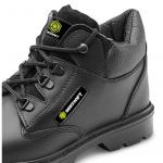 Beeswift Click Leather Mid Cut Midsole Steel Toe Capped Boots 1 Pair Black 13 BSW12985