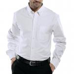 Beeswift Oxford Long Sleeve Shirt White 19 OXSLSW19 BSW13166