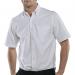 Beeswift Short Sleeve Oxford Shirt White 15 BSW13177