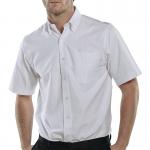 Beeswift Short Sleeve Oxford Shirt White 15 BSW13177